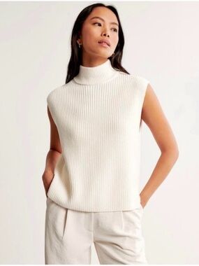 Abercrombie and Fitch sleeveless turtleneck sweater
